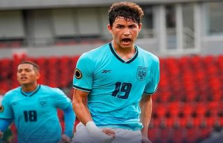 Thiago Chalmers anotó tres goles para Panamá. Foto: FPF