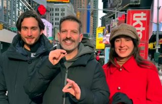 Diego De Obaldía, Marcelo Rosa y Mafe. Foto: Instagram