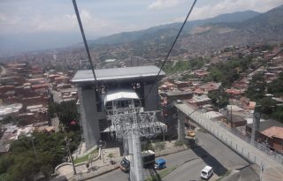  Una de las estaciones del teleférico de Medellín, en Colombia. Foto: Archivo