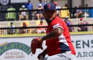 Jaime Barría, lanzador abridor por Panamá ante Canadá. Foto: Fedebeis