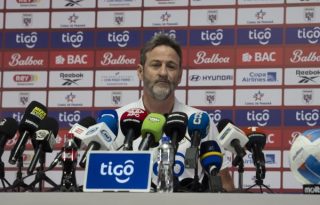 Thomas Christiansen, técnico de Panamá. Foto: FPF