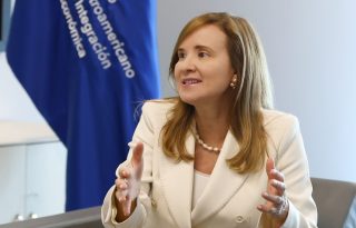  Gisela Sánchez, presidenta ejecutiva del Banco Centroamericano de Integración Económica (BCIE). Foto: EFE