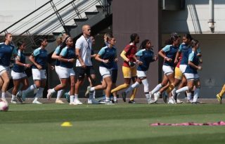 Equipo femenino Sub-17 en entrenamientos. Foto: FPF
