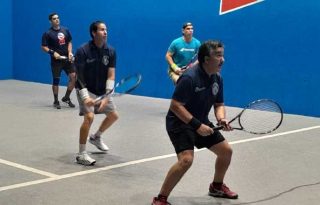 Todo se encuentra listo para el torneo de frontenis internacional. Foto: Cortesía
