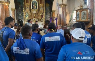 Los trabajos se desarrollan a pocos días del inicio de la Semana Santa. Foto: Cortesía