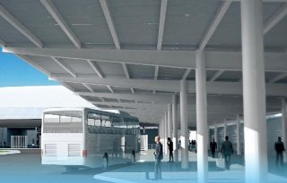 El intercambiador tendrá 12 puertas para todas las rutas del norte de la ciudad. Imagen: Cortesía Metro de Panamá