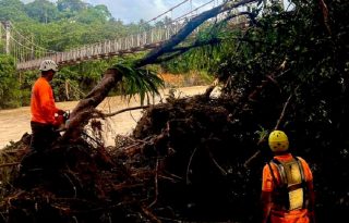Se mantiene el monitoreo constante de la situación climática en las zonas afectadas. Foto. Sinaproc
