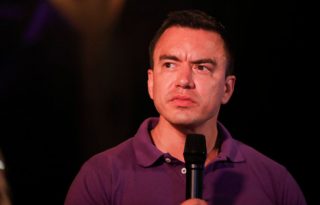 El presidente de Ecuador, Daniel Noboa. Foto. EFE