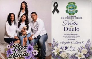 Un matrimonio y sus dos hijas murieron en el accidente. Foto: Cortesía