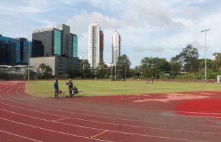 Pista de atletismo del CAR. Foto: Pandeportes