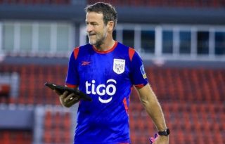 Thomas Christiansen, técnico de Panamá. Foto: FPF