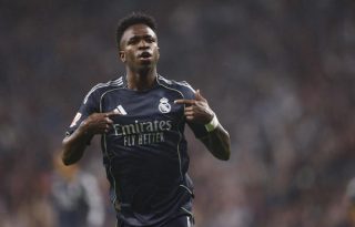 Vinicius, anotó dos goles para el Real Madrid. Foto: EFE