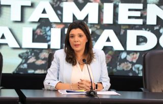 La ministra del Mitradel,  Jackeline Muñoz. Foto: Cortesía