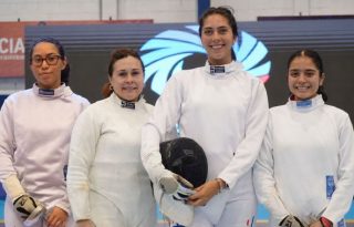 Selección de Panamá de esgrima femenina. Foto: Cortesía