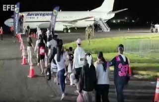 Momentos del vuelo. Foto: Tomado de video de EFE