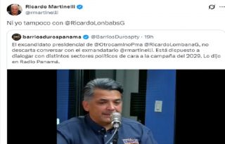 El expresidente Ricardo Martinelli deja la puerta abierta.