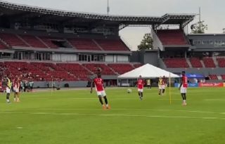 El equipo panameño entrenó en el estadio Rommel Fernández. Foto/captura/FPF