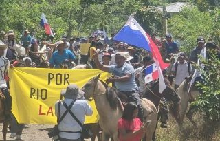Esta no es la primera vez que realizan una manifestación por el embalse de Río Indio. Foto: Diomedes Sánchez