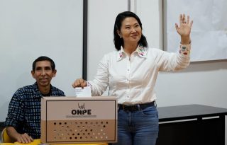 La candidata a la Presidencia de Perú por el partido Fuerza Popular, Keiko Fujimori. Foto: EFE