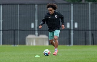 Adalberto 'Coco' Carrasquilla en los entrenamientos de la selección de Panamá. Foto: FPF