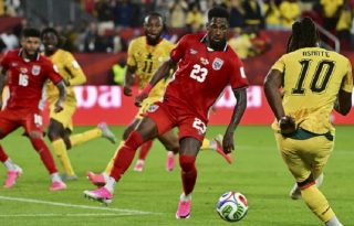 Brandon Thomas-Asante, de Ghana, durante el partido de la fase de grupos del Mundial de la FIFA 2026 entre Ghana y Panamá, celebrado en Toronto, Canadá. EFE/EPA/Eduardo Lima