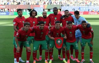 Equipo de Marruecos, país que ocupó el cuarto lugar en el Mundial de Catar, hace cuatro años. Foto: EFE