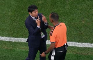  Hajime Moriyasu, técnico de Japón. Foto: EFE