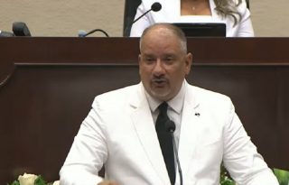 El presidente saliente dedicó una mención especial a la labor de la prensa. Foto: Cortesía