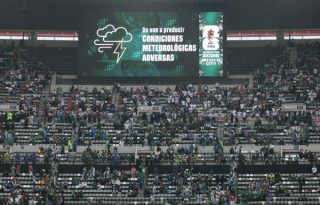 El mal tiempo hizo posponer el juego entre Inglaterra y México. Foto: EFE