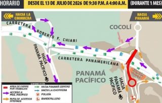 Carriles del puente vehicular y rotonda de Panamá Pacífico permanecerán cerrados.