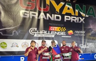 El piloto panameño David Carballeda brilló en el Gran Premio de Guyana,. Foto: Cortesía