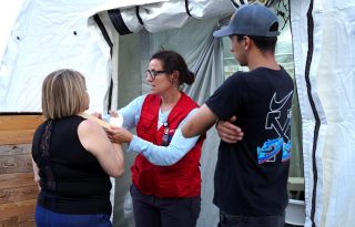 Estos voluntarios fueron relevados este pasado fin de semana. Foto: EFE