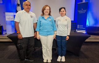 Los organizadores dieron detalles del torneo de gimnasia. Foto: Cortesía