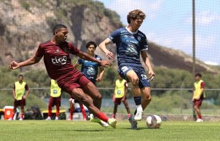 Panamá Sub-20 realizó juego amistoso ante Pachuca. Foto: FPF
