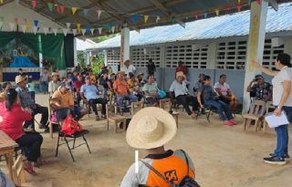 Los campesinos reafirmaron su rechazo al proyecto del embalse de Río Indio y reiteraron la urgencia de implementar una gestión eficiente y sostenible del agua en Panamá. Foto. Cortesía
