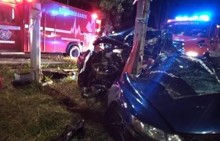 El Cuerpo de Bomberos reiteró el llamado a los conductores a mantener las medidas de seguridad vial, respetar los límites de velocidad. Foto. Eric Montenegro