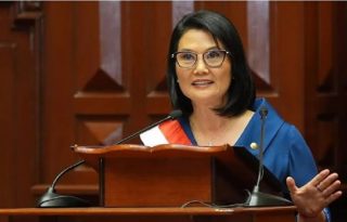Keiko Fujimori, presidente de Perú.  EFE