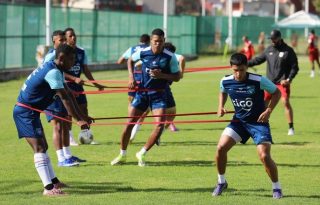 Jugadores de la Sub-20 de Panamá en los entrenamientos. Foto: FPF