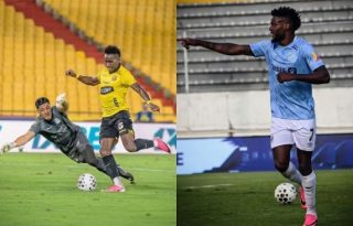 Tomás Rodríguez anotó para el Barcelona y Tomás Rodríguez lo hizo para l Universidad Católica en Ecuador. Fotos: Instagram