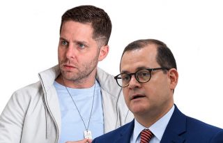 Mayer Mizrachi, alcalde de Panamá, junto a Roberto Ruiz Díaz, vicealcalde. 
