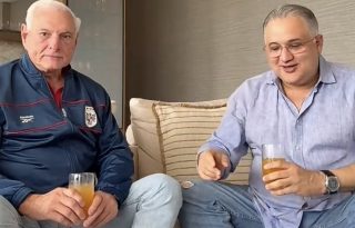 El expresidente Martinelli junto a Alfredo Vallarino.