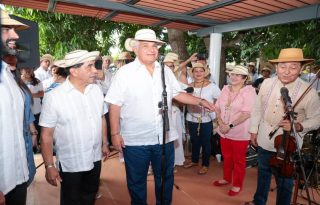 El presidente en Guararé. Foto: Cortesía