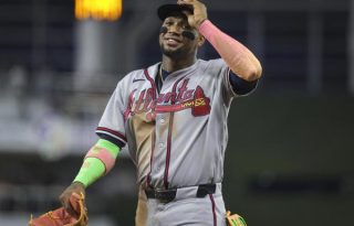 Ronald Acuña Jr, jugador de los Bravos de Atlanta. Foto: EFE