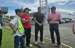 El director de la ATTT, Nicolás Brea, visitó esta semana Chiriquí. Foto: Cortesía