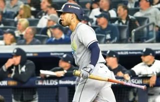 Víctor Mesa Jr. pegó un cuadrangular en el triunfo de loa Rays sobre los Yankees. Foto: Instagram