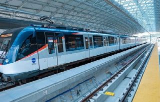 La mayor parte de las dos líneas del metro es aérea. Foto: Archivo