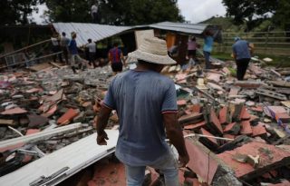 Azuero fue duramente golpeado. Foto: EFE 