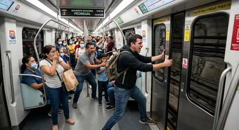 Aclaran sanción a pasajero por violar protocolos de seguridad al abordar el metro