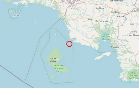Sismo de magnitud 5.6 se registra al noreste de Coiba