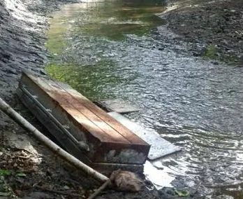 Hallan ataúd abandonado en el río de Macaracas